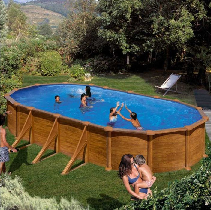 RESERVADA - piscina aço desmontável mauritius 730 x 375 x 132 cm