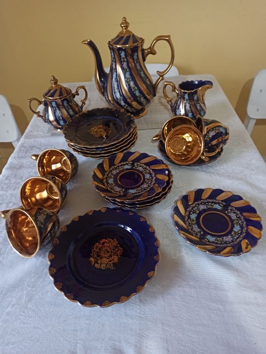 Чайний сервіз,,кобальтовий'' новий ,