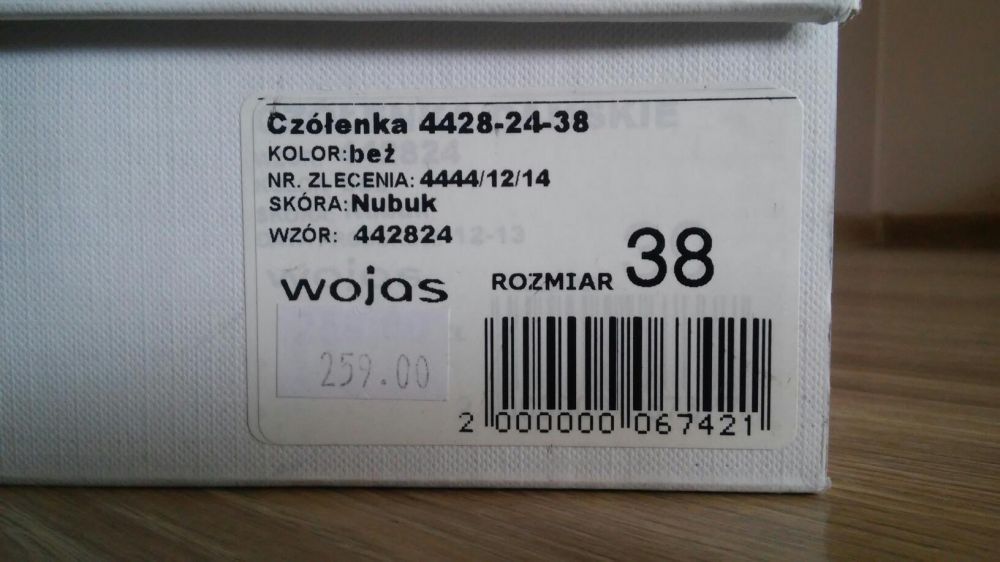 NOWE czółenka r.38 WOJAS