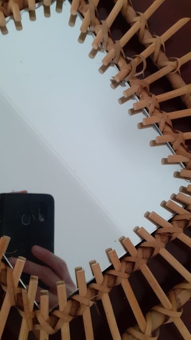 Espelho retangular bambu