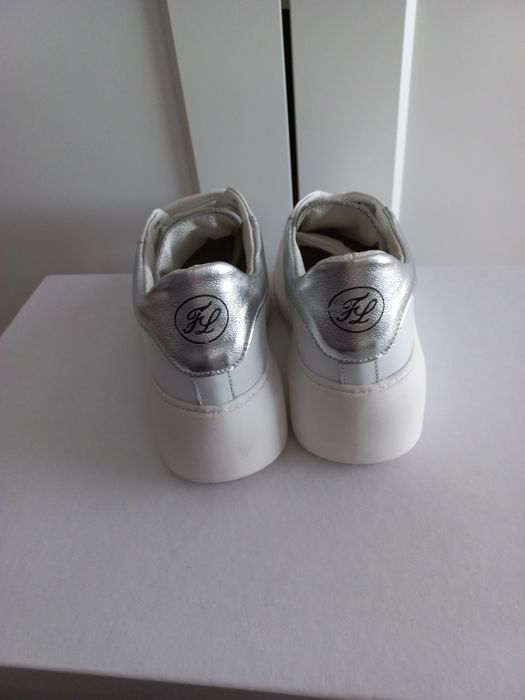 Nowe sneakersy 37 skóra naturalna Federica Lancioni