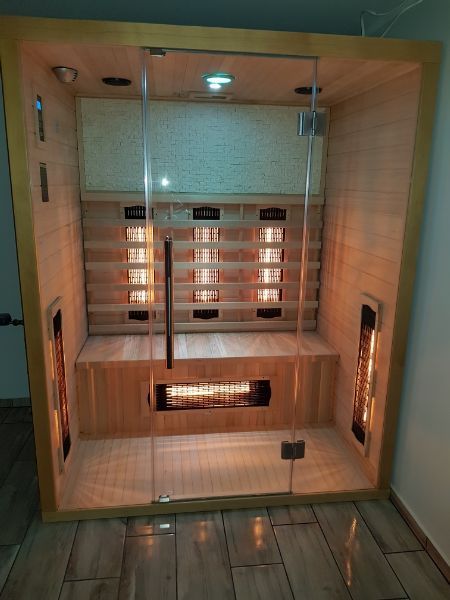 Sauna Infrared Bergen promienniki kwarcowe 3 os. spa sauny podczerwień