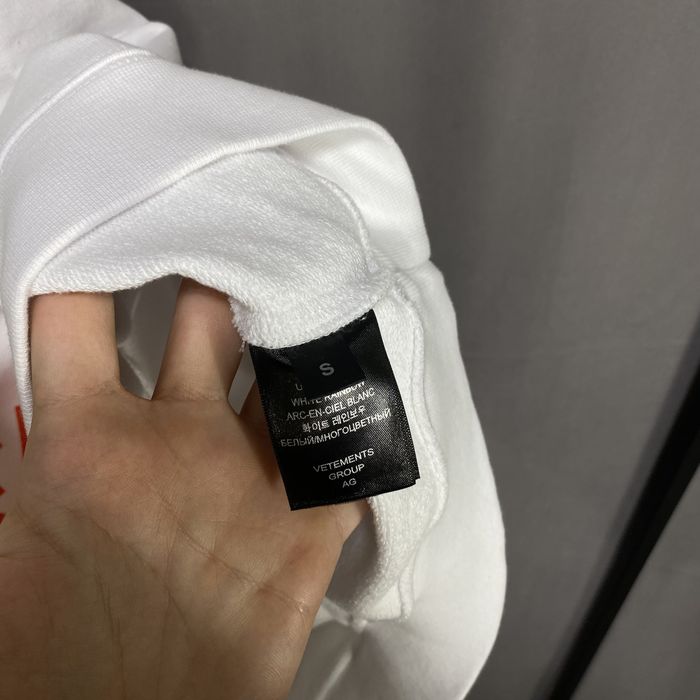 Vetements Translation hoodie white