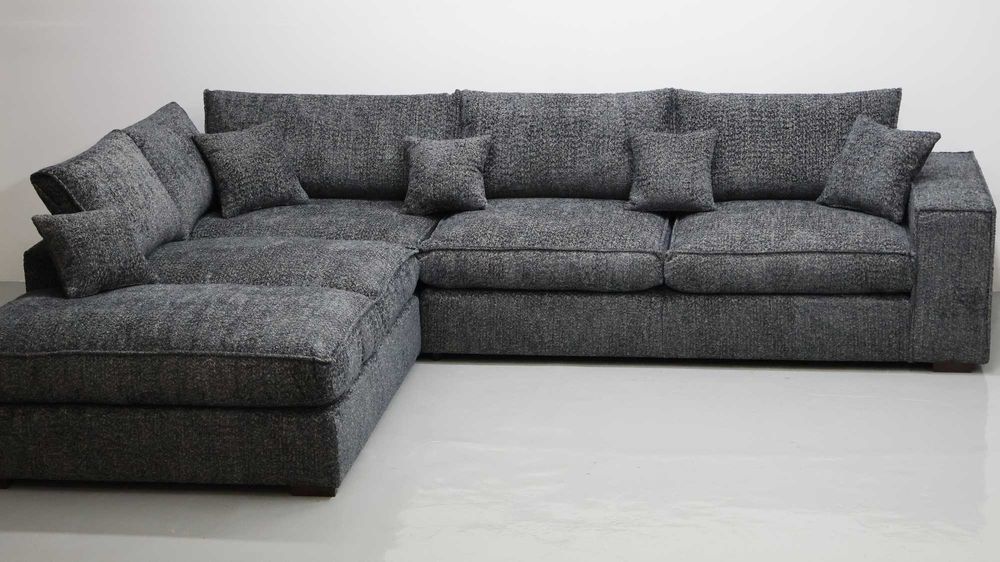 THY Narożnik poduszki oparciowe grafitowy kolor nowoczesna kanapa rogó