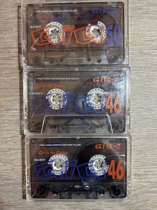 Аудіокасети Sony GiG-2 (Type II, хром) — 3 шт. Одним лотом