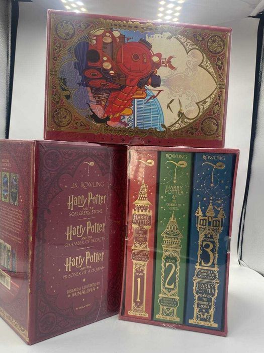 Комплект із 3-х книг в боксі  Harry Potter: Year 1, 2, 3 (Minalima)