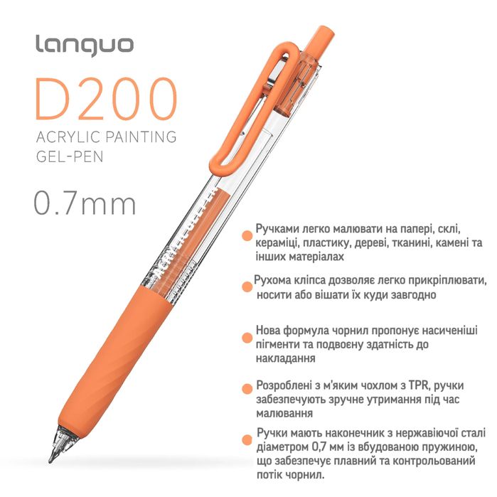 Набір кольорових ручок Languo, 72 шт (нові)