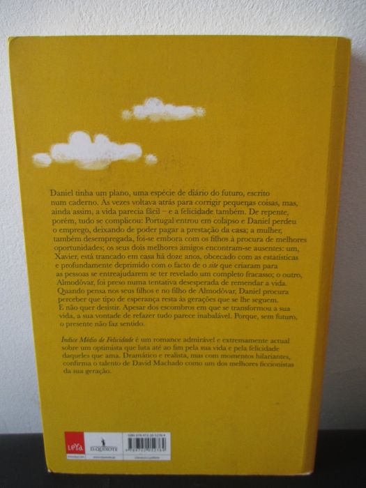 Livro Índice Médio de Felicidade David Machado