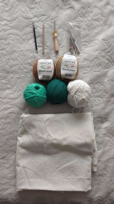 Набір для килимової вишивки (інструкція по стібках в подарунок)