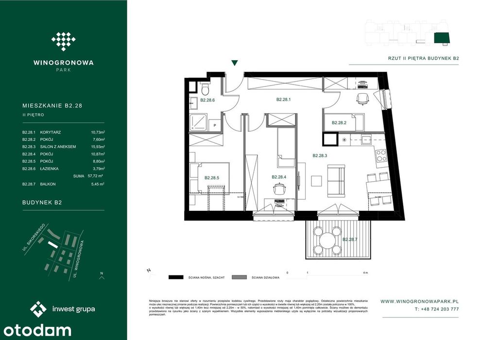 Osiedle Winogronowa Park |mieszkanie 4-pok. |B2.28