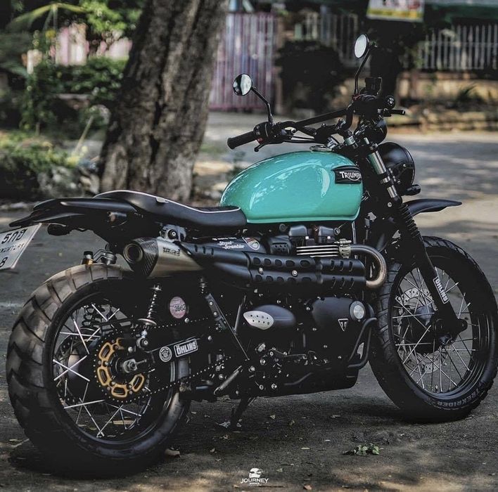 Guiador retro scrambler preto ou cromado 765 mm 22 mm