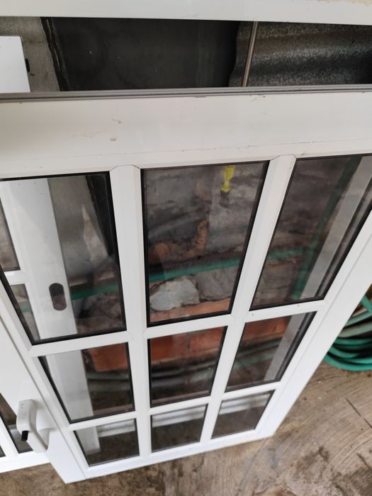 Porta e janela de alumínio de vidro simples