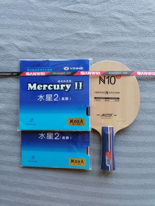 Zestaw Yinhe N10s +2szt okładzin Yinhe Mercury II soft, tenis stołowy