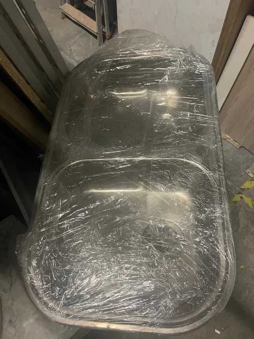 Lava loiça inox com duas cubas