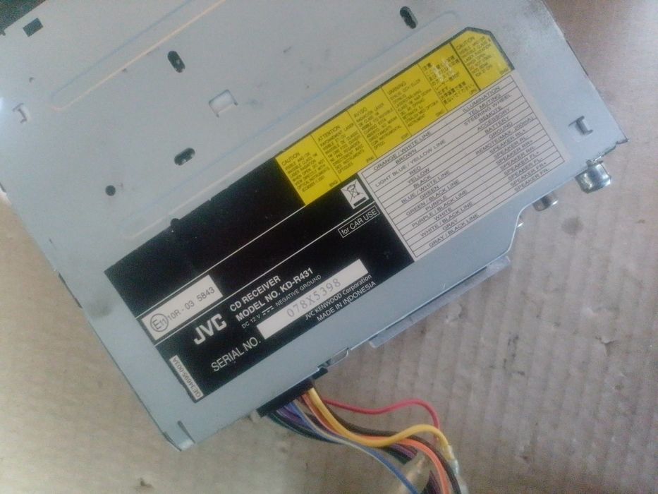 Автомагнітола JVC KD-R431 USB, AUX, CD