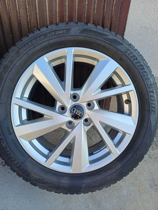 Koła zimowe Audi 17 7J ET45 215/55 R17 5x112 Bridgestone