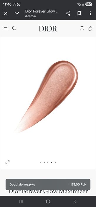 Dior Forever Glow Maximizer w kolorze bronze rozświetlacz w plynie