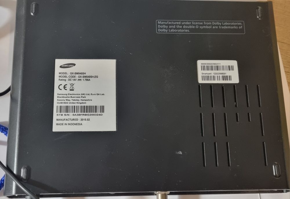Tuner zabudowany: DVB-S2