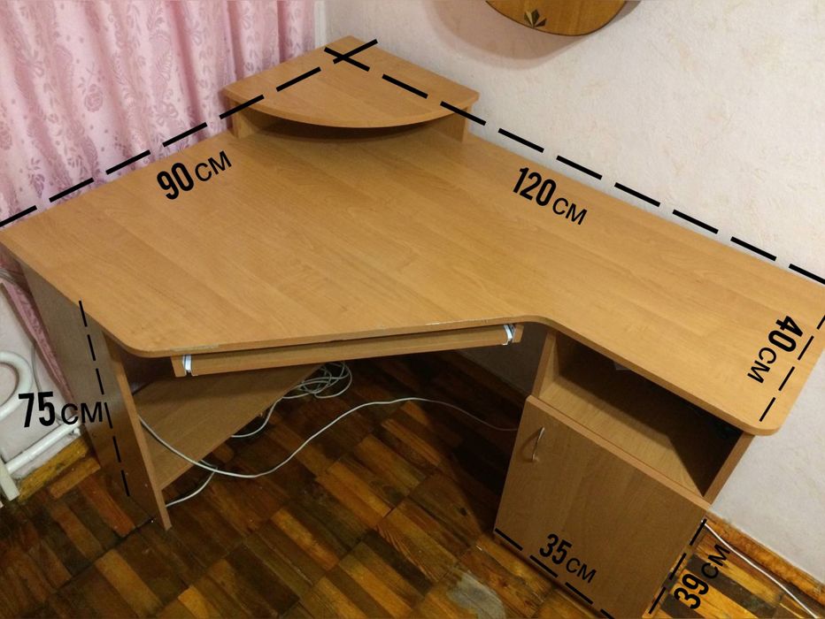 Стіл кутовий копьютерний офісний письмовий