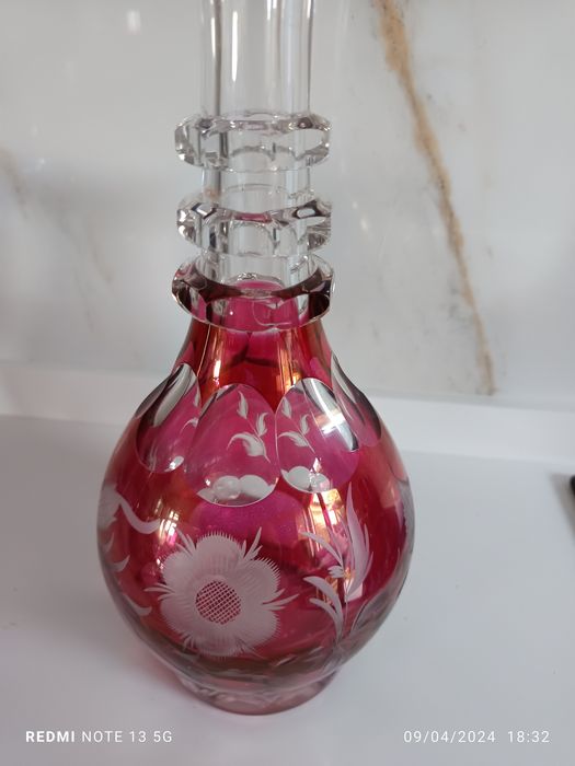 Licoreira cristal vermelho