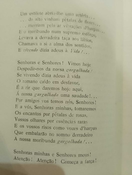 Recita despedida Curso 5º Anno Juridico 1917/1918 Infanta Semsaboria