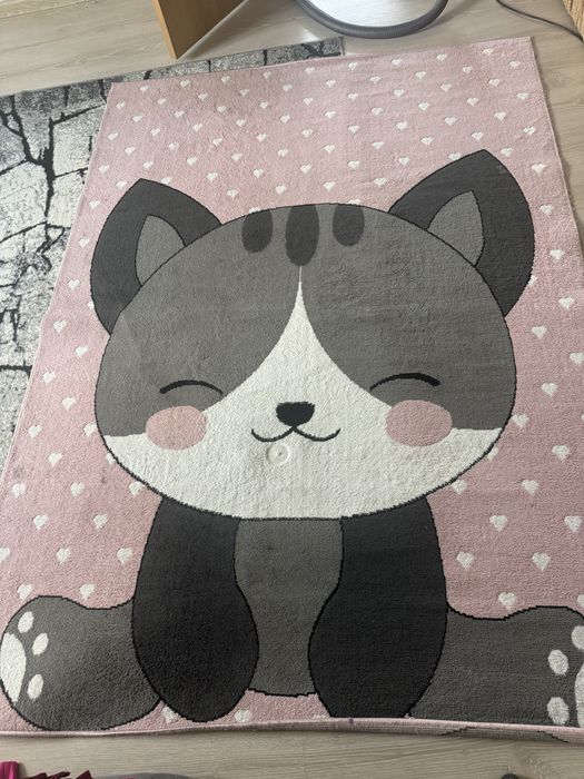 Дитячий килимок Cat KidsBunkBed рожевий 160x 220 см