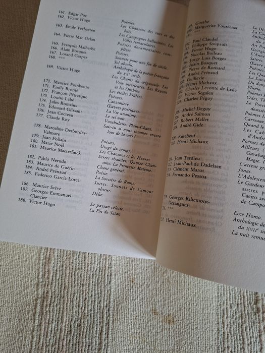 Duas antologias de poesia francesa