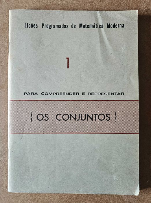 Livro antigo Matemática - Os Conjuntos (Edição Experimental)