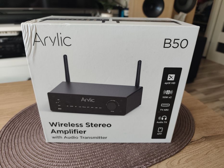 Arylic B50 - wzmacniacz stereo z transmiterem bt  audio