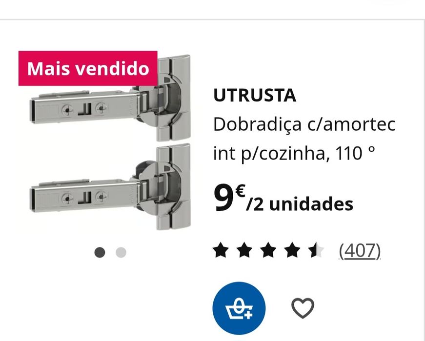 New 110° Kitchen Hinges from IKEA