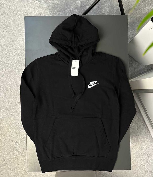 Большой Принт Кофта NIKE JORDAN Mini Logo • Худи Черное Найк Джордан • XS/XL