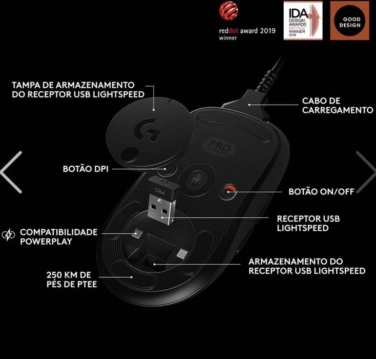 Rato Logitech Pro RGB Lightspeed wireless