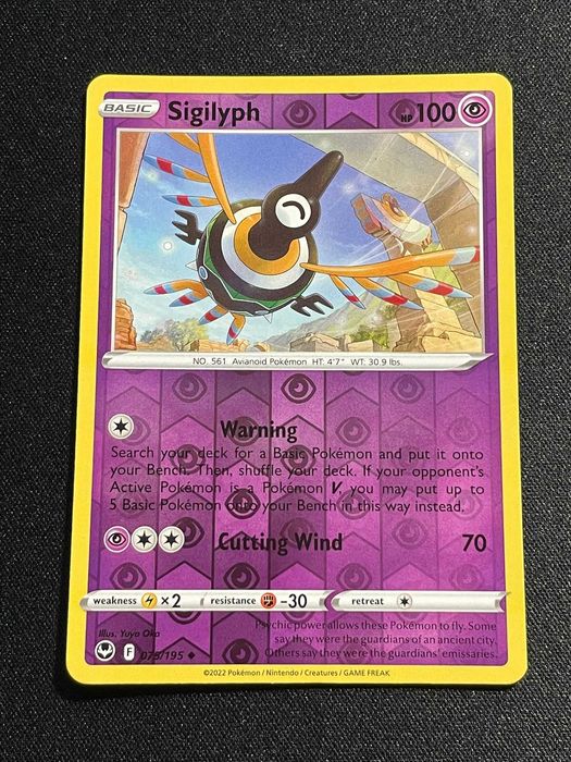 Carta Pokémon Sigilyph 75/195 Silver Tempest