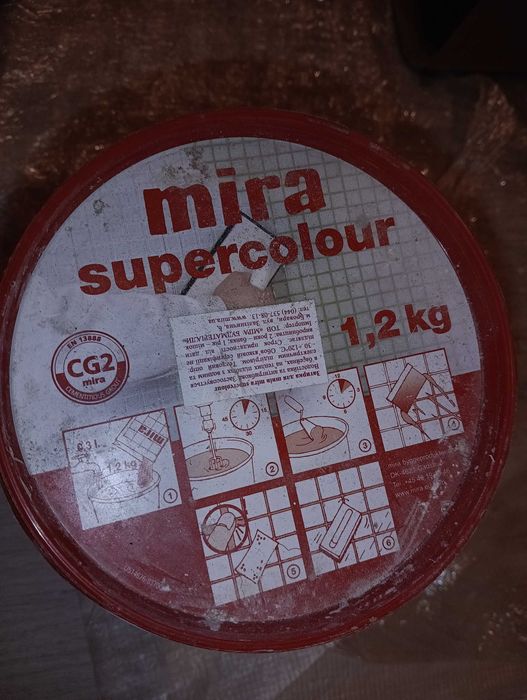 Mira supercolour 140 коричневий залишок фуга затирка 600 грам