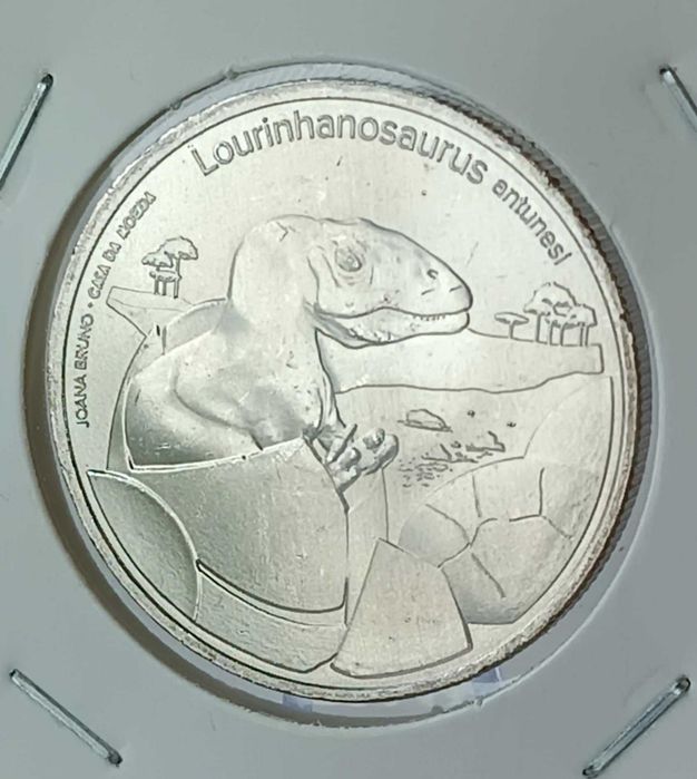 5€ moedas de Portugal - Dinossauros em Portugal conjunto de 3 moedas