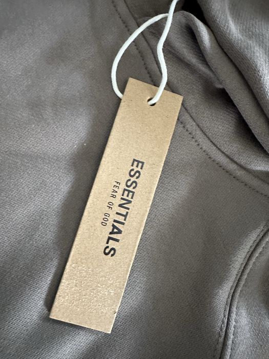 Fear of God essentials hoodie brązowa