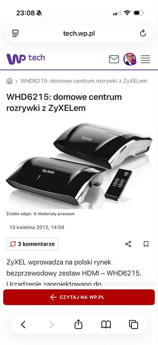 domowe centrum rozrywki WHD6215 z ZyXELem