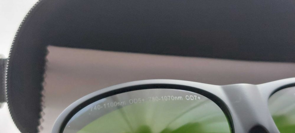 Okulary ochronne do lasera FIBER OD5+ OD7+