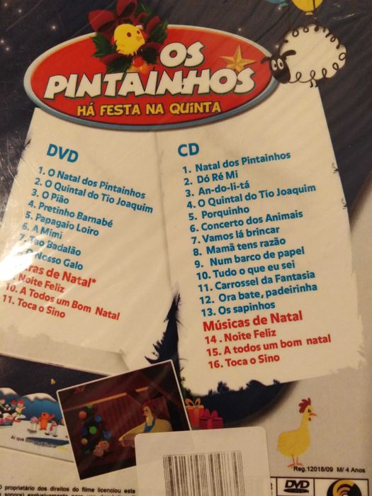 Dvd/CD-Os Pintainhos Novo