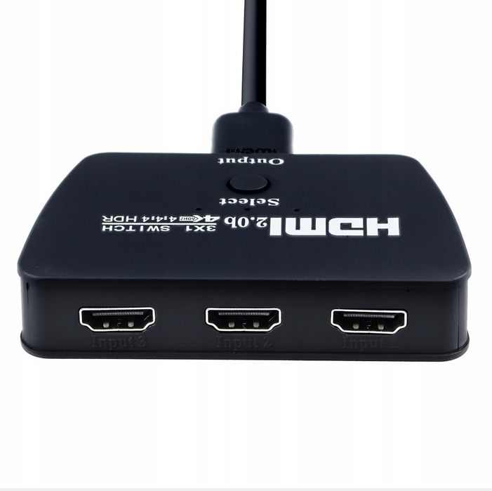Switch  HDMI 3x1 Przełącznik UHD 4K HDCP 2.2 HDR
