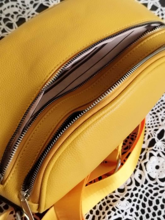 %_torebka / nerka_duża_ kolor stonowany - żółta