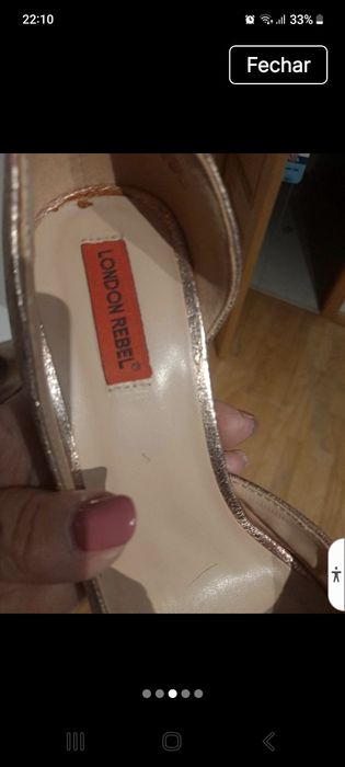 Sapato tam 39 London Rebel novo