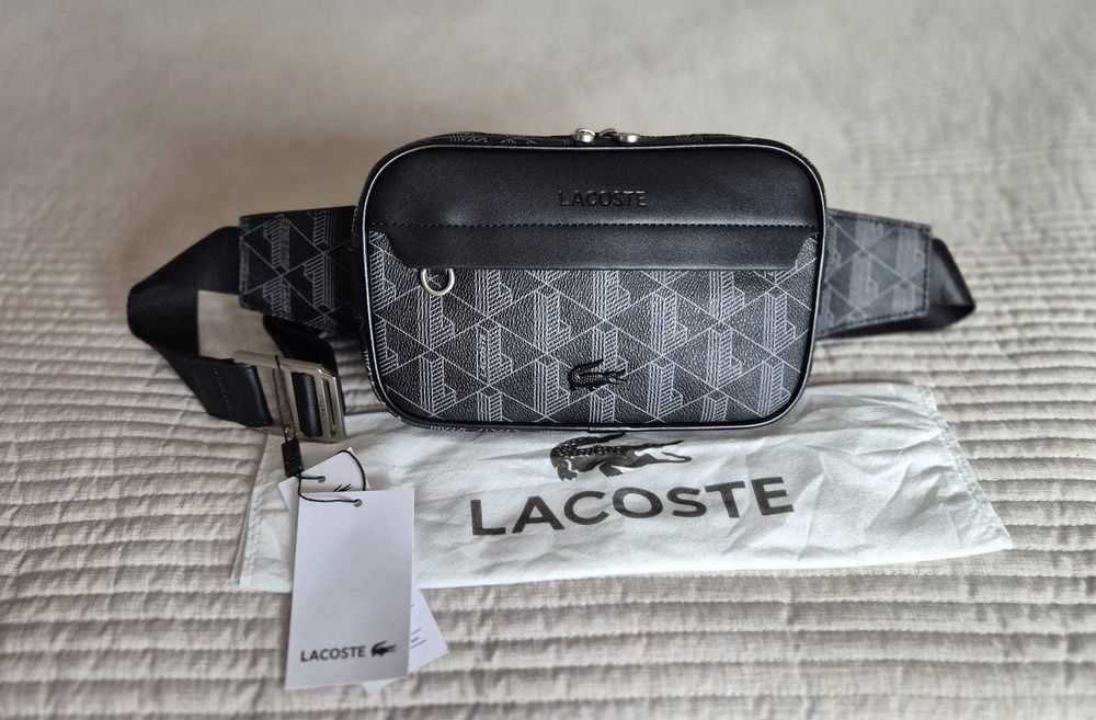 Bolsa de Cintura LACOSTE The Blend - Preta - nova