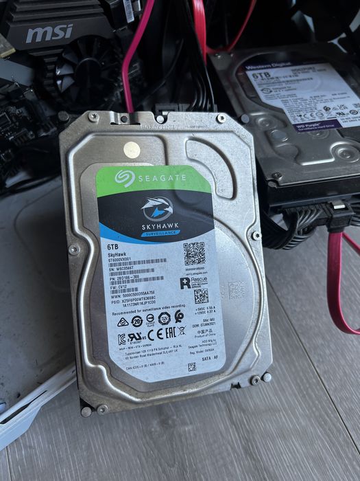 Жорсткий диск Seagate SkyHawk Surveillance 6TB