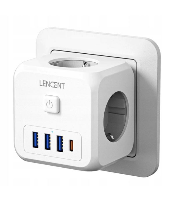 Listwa ścienna LENCENT 7 w 1 EU Plug, PD35W 3AC 3U1C