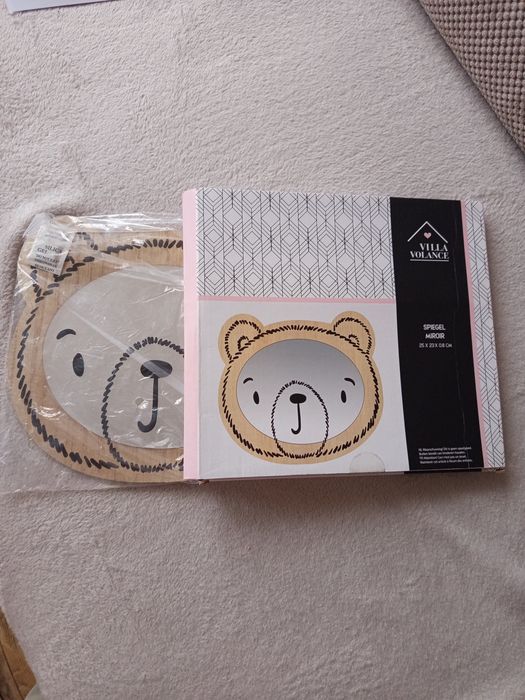 Prezent dla dziecka lusterko miś