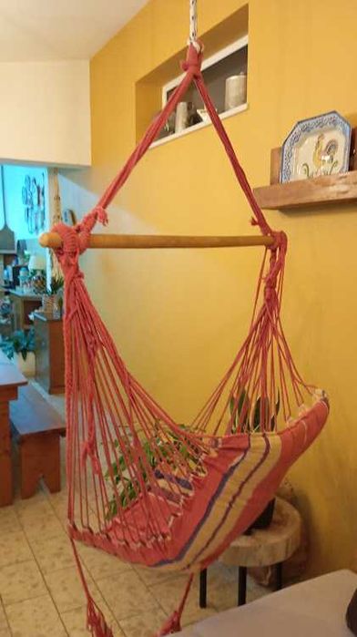 Cadeira de baloiço em tecido