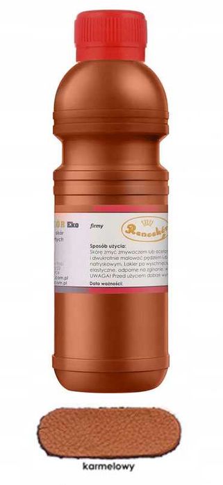 RENOSKÓR farba lakier do skóry Karmelowy 200ml