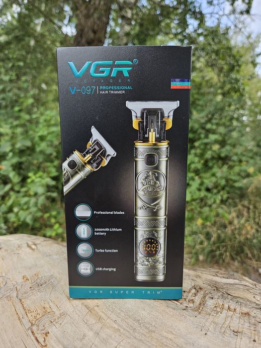 Професійний тример vgr 097 трімер окантовочний триммер  2000 mah акум