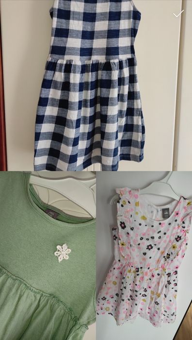 3x sukienka dla dziewczynki 98